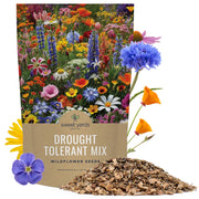 SWEET YARDS front of bag showing brand and drought tolerant mix benefits