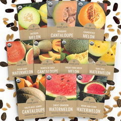 SWEET YARDS front packaging showing 10 organic melon seed packets and gift-ready box