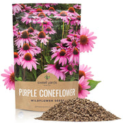 SWEET YARDS packet front showing branding and seed count, highlights value