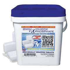 Swim Check front packaging showing clear benefits for easy dosing