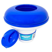 Swimline Classic XL front view showing blue and white housing and capacity benefit