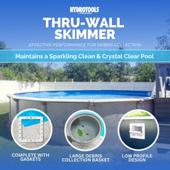 Swimline side profile installed on pool wall demonstrating easy mounting benefit