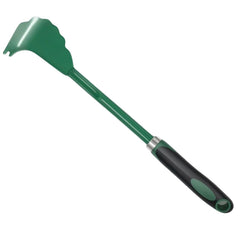SYDERWE front view of mower deck scraper showing full tool and benefit of easy reach