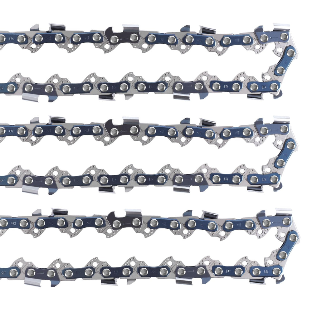 T.TAOMI front packaging showing 3-pack 28" chains, clear replacement choice