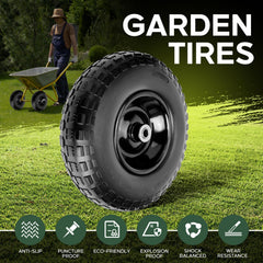 Taifa wheel mounted on hand truck in garden demonstrating smoother transport benefit