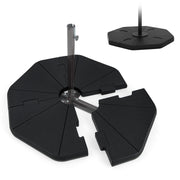 Tangkula front view of assembled 4-piece base showing stable ballast benefit