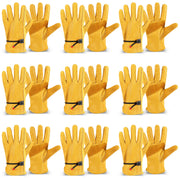 Tarpop cowhide gloves front view showing full coverage and durable build