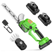 TaskStar front view showing compact 2-in-1 trimmer for versatile yard work benefit