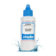 Taylor front view of 2 oz calcium buffer bottle showing product and brand benefit