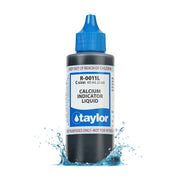 Taylor front view of 2 oz calcium indicator bottle showing brand and easy dispensing