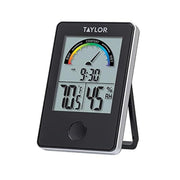 Taylor front display closeup showing temperature and humidity for quick checks