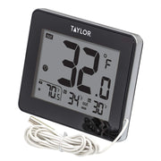 Taylor front LED display showing indoor and outdoor temps, easy room readability