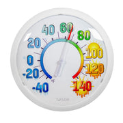 Taylor front view showing large dial and white bezel for fast readings