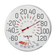 Taylor Humidiguide front view showing clear large dial for easy readings