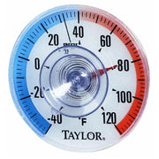 Taylor outdoor stick thermometer front view with clear large dial for fast readings