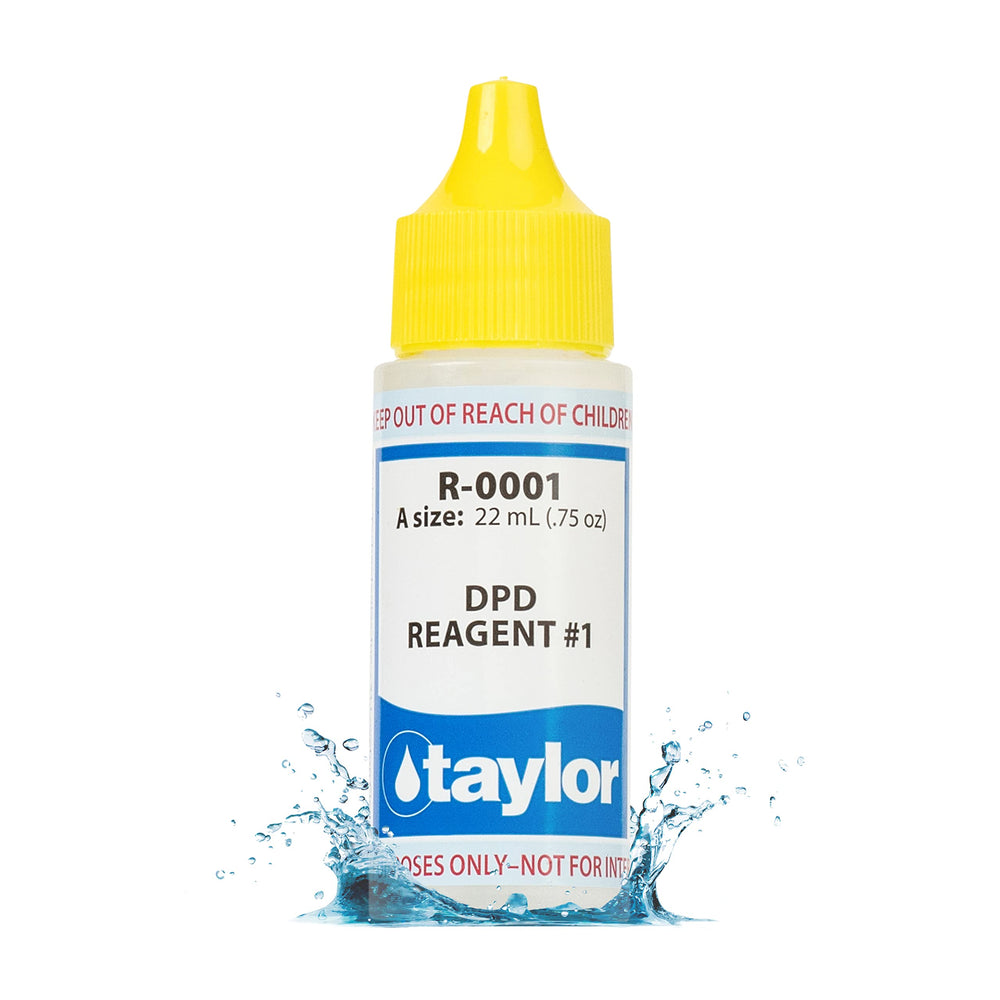 Taylor reagent #1 front label showing product name and size for easy identification and confidence