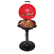 Techwood front view on stand showing stable outdoor setup and portability
