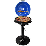 Techwood front view showing full grill and double-layer design benefit quick setup