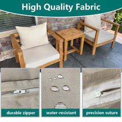 TECOSARA fabric texture macro highlighting water-resistant weave benefit