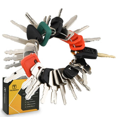 Tecreddy front packaging showing full 25-piece key set and clear labeling for quick selection