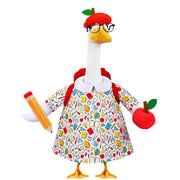 Teeanzo full outfit on lawn goose showing festive school look and curb appeal