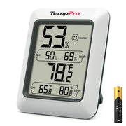 TempPro front display showing temperature and humidity for quick reading