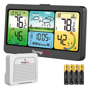 TempPro front display showing temperature and humidity for easy monitoring