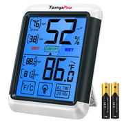 TempPro TempAir front display showing large digits and comfort icon for easy viewing