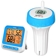 TempPro receiver front view showing clear digital display and benefit of quick readings