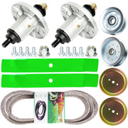 TENGMUJX front packaging showing full 42-inch deck rebuild kit, easy identification benefit