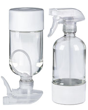 TERESRY front view of two white bottles showing compact design and durability