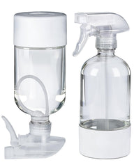 TERESRY front view of two white bottles showing compact design and durability