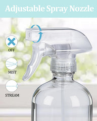 TERESRY nozzle close-up displaying 360° spray mechanism and adjustable flow