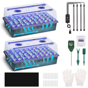 Terronix front view of complete seed starter kit showing organized components and benefit of readiness