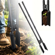 THANKSFINE front view of full post hole digger shows sturdy build and ergonomic reach