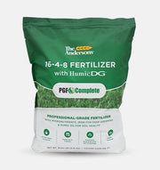 The Andersons front bag view showing professional fertilizer branding and coverage