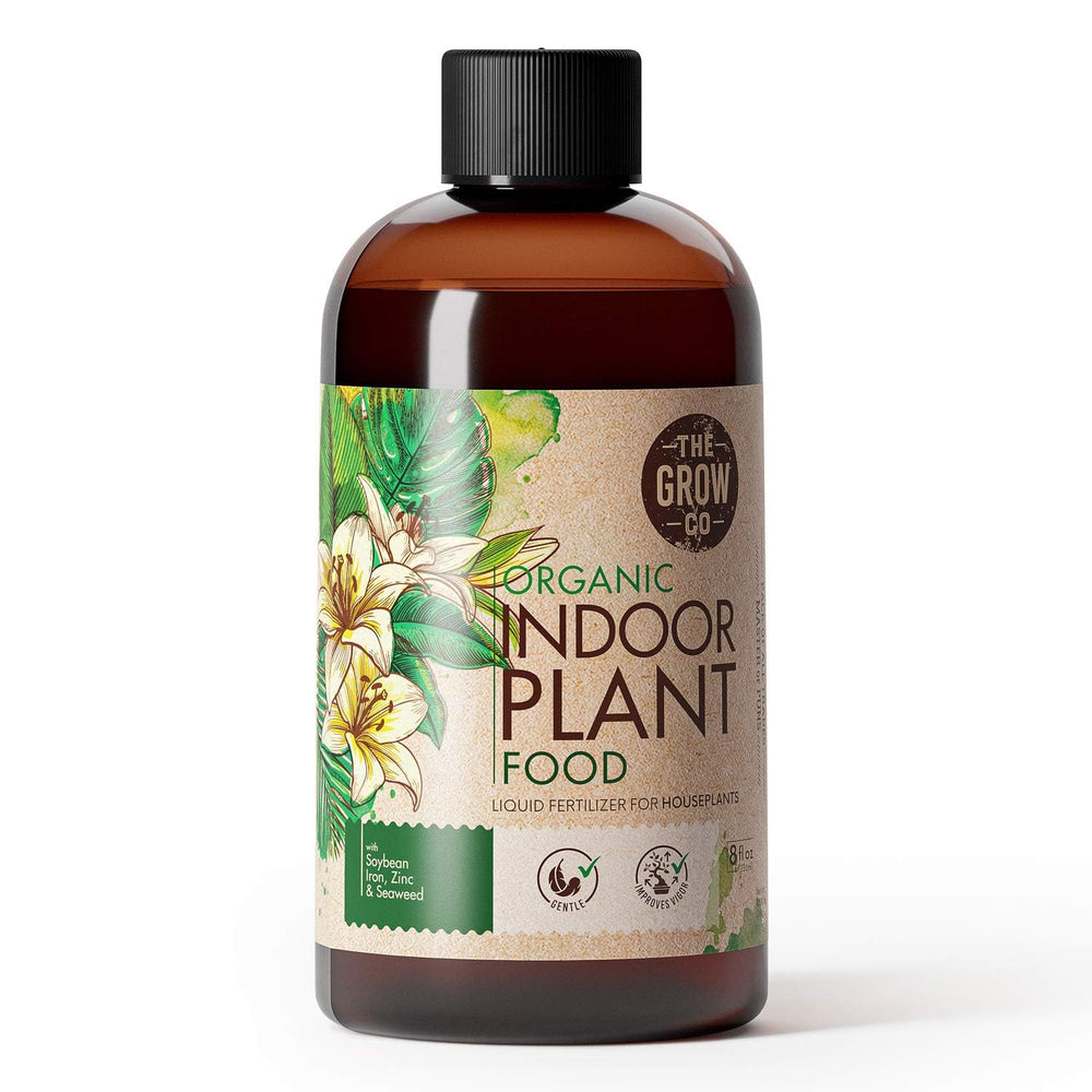 The Grow Co front label on 8oz bottle showing product name and benefits