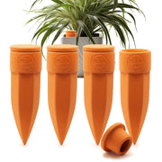 The Olla Company front packaging showing four medium terracotta spikes and reusable lids