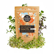 The Sprouting Company front packaging showing organic 8oz seed bag and benefits