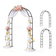 THORISE front view assembled arbor framing a garden entrance and improving curb appeal