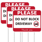 Thyle front-facing sign showing bold red message and quick visibility