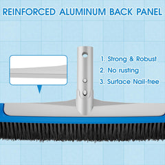 TidyMister reinforced aluminum back detail for strength and stability