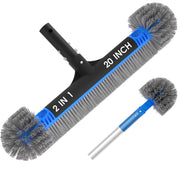 TidyMister front view of 20 inch brush head showing wide coverage