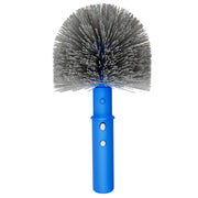TidyMister front view round brush head showing compact shape and reach benefit