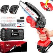 tietoc mini chainsaw front view showing compact design and ease of handling