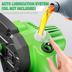 tietoc side profile with battery installed highlighting cordless convenience benefit