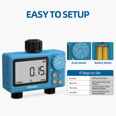 Tiffcofio close-up of rotary knob and LCD display for fast programming