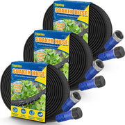 TigeJoy front packaging showing flat soaker hose benefits