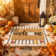 Tinideya front-porch view showing layered welcome and seasonal curb appeal