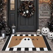 Tinideya front view of layered Halloween mats adds festive curb appeal